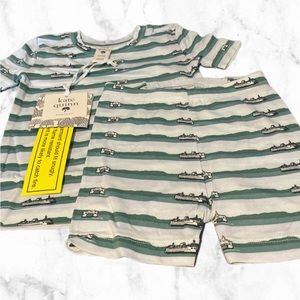 Kate Quinn short sleeve crew neck pj set size 12-18m